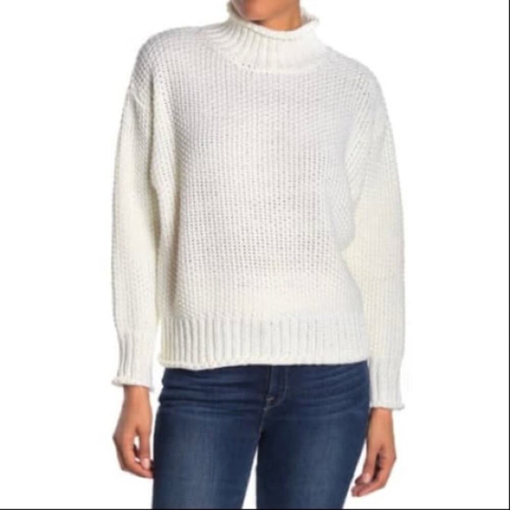 NWT Ady P Shaker Stitch Drop Shoulder Sweater